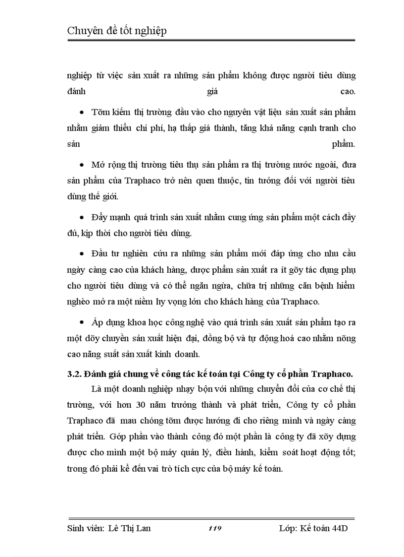 image for page Kế toán tiêu thụ thành phẩm và xác định kết quả tiêu thụ thành phẩm tại Công ty cổ phần Traphaco