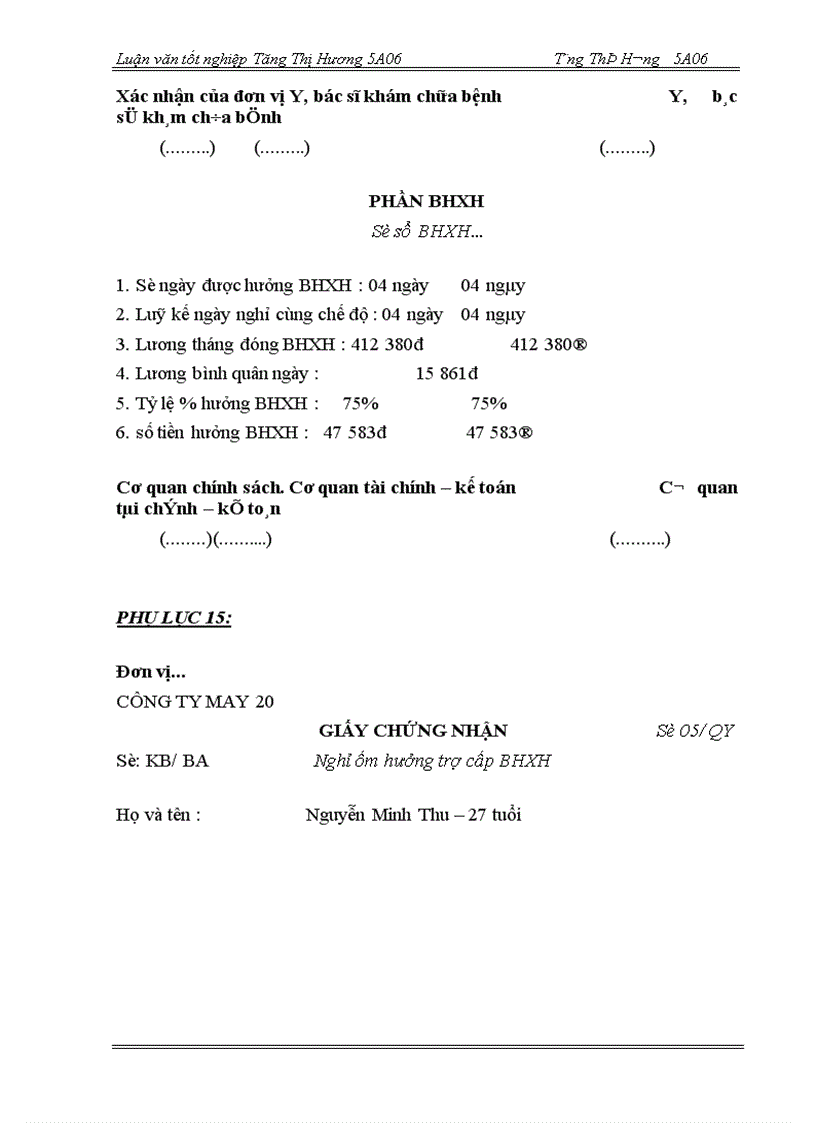 image for page Hoàn thiện công tác kế toán tiền lương và các khoản tính trích theo lương tại Công ty May 20 - BQP