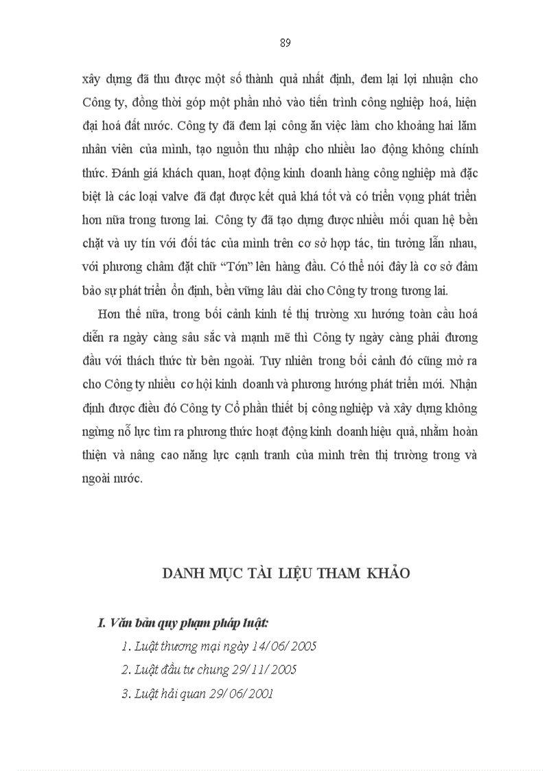 image for page Thực tiễn ký kết và thực hiện hợp đồng nhập khẩu VALVE tại công ty cổ phần thiết bị công nghiệp và xây dựng Hà Nội