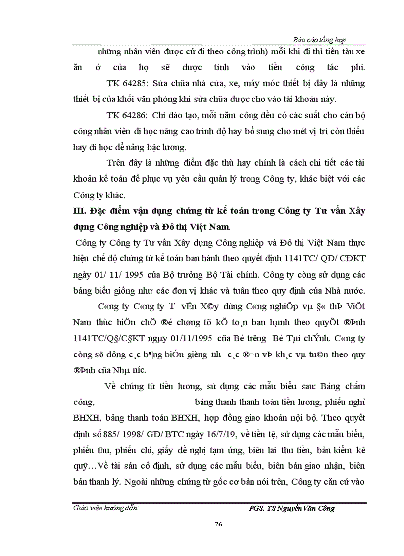 image for page Báo cáo thực tập tại Công ty Tư vấn Xây dựng Công nghiệp và Đô thị Việt Nam