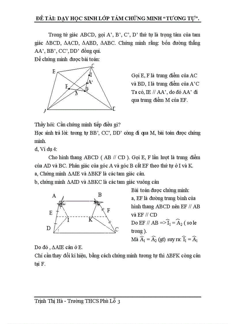 image for page Đề tài: Dạy học sinh lớp 8 chứng minh “tương tự”