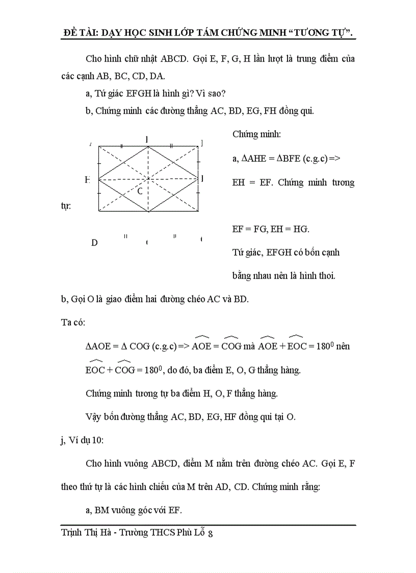 image for page Đề tài: Dạy học sinh lớp 8 chứng minh “tương tự”