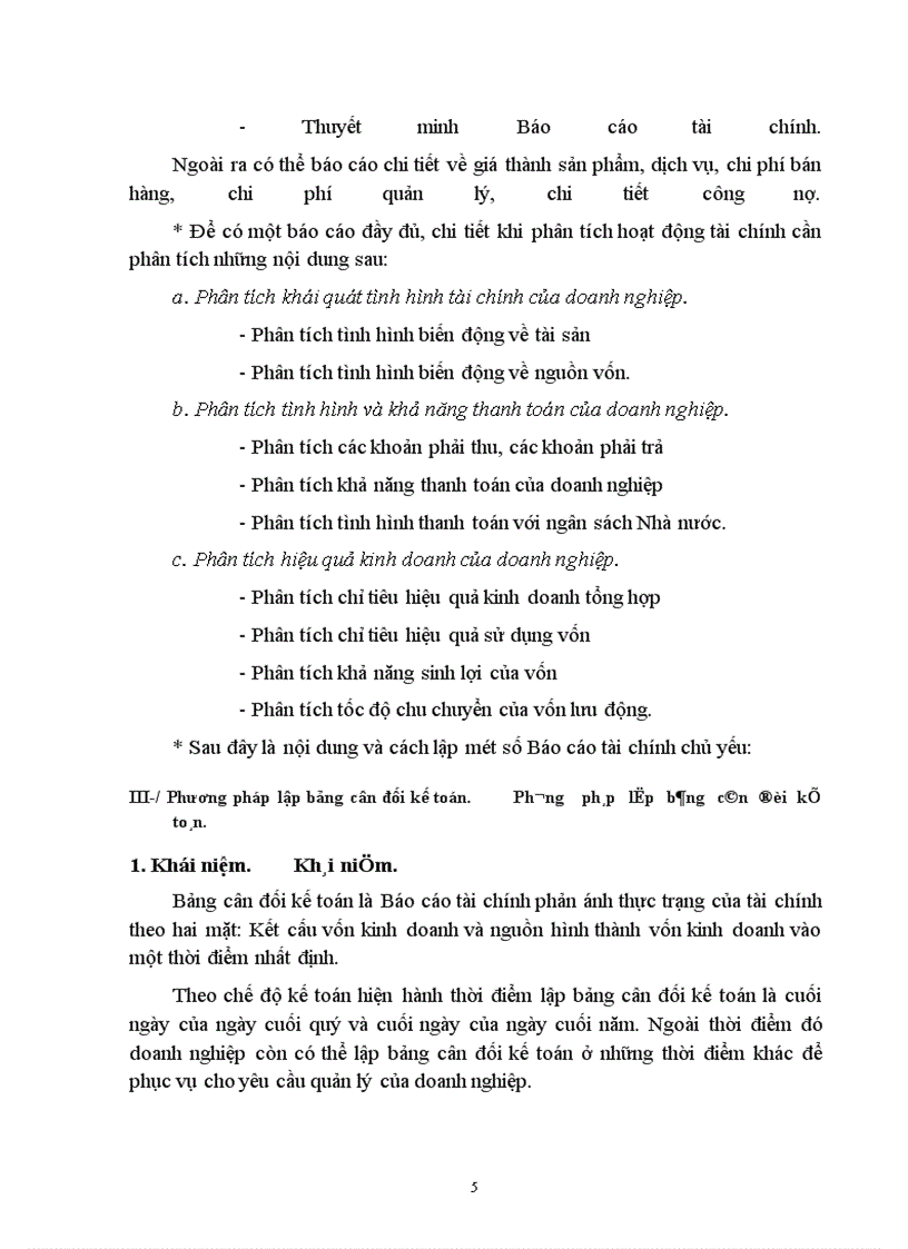 image for page Hoàn thiện việc lập và phân tích Báo cáo tài chính của Công ty Thương mại Thành Hưng