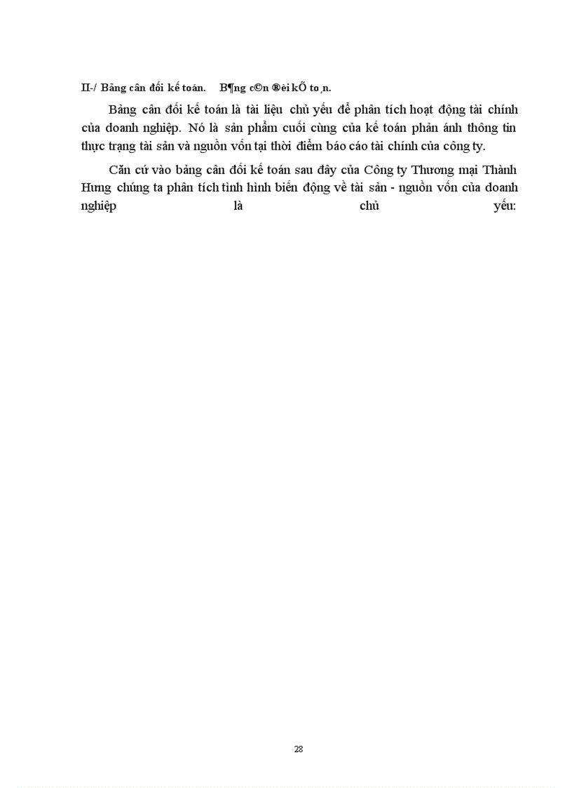 image for page Hoàn thiện việc lập và phân tích Báo cáo tài chính của Công ty Thương mại Thành Hưng