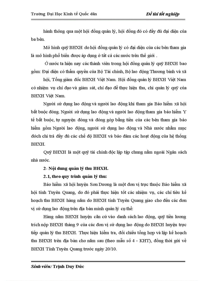 image for page Hoàn thiện quản lý thu quỹ BHXH trên địa bàn huyện Sơn Dương - tỉnh Tuyên Quang