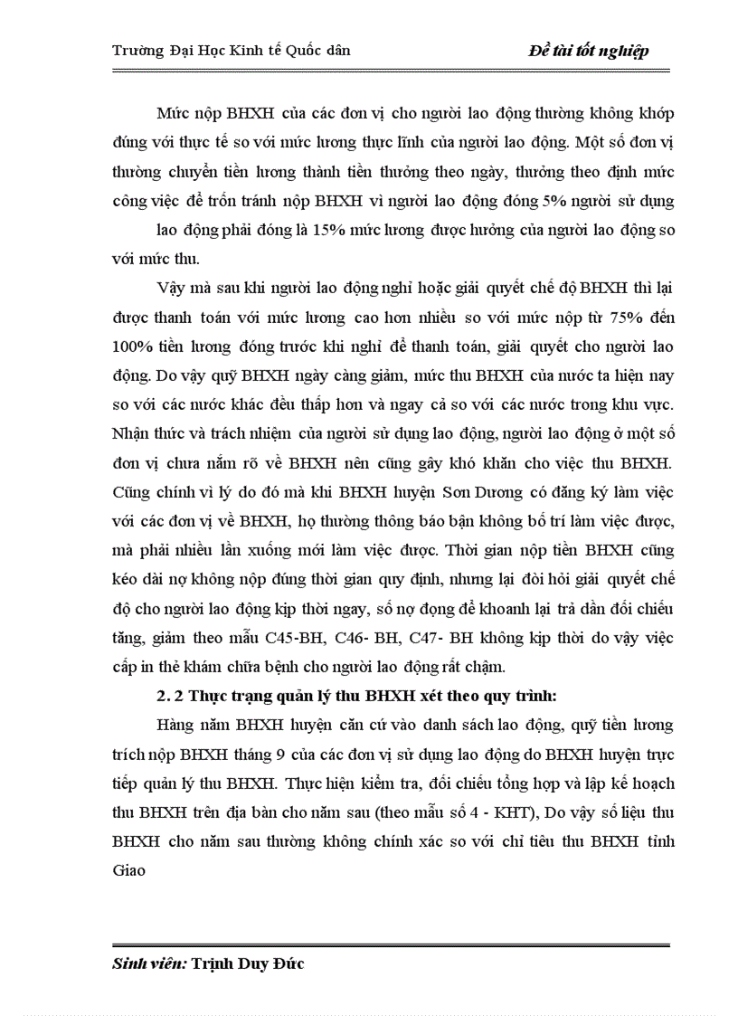 image for page Hoàn thiện quản lý thu quỹ BHXH trên địa bàn huyện Sơn Dương - tỉnh Tuyên Quang