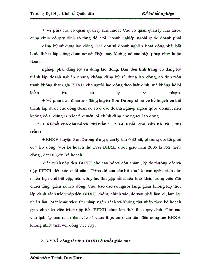 image for page Hoàn thiện quản lý thu quỹ BHXH trên địa bàn huyện Sơn Dương - tỉnh Tuyên Quang