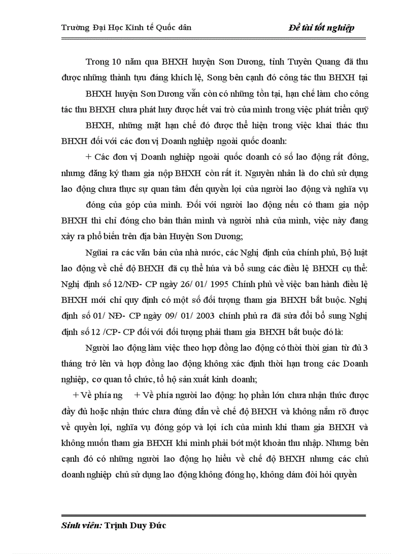 image for page Hoàn thiện quản lý thu quỹ BHXH trên địa bàn huyện Sơn Dương - tỉnh Tuyên Quang