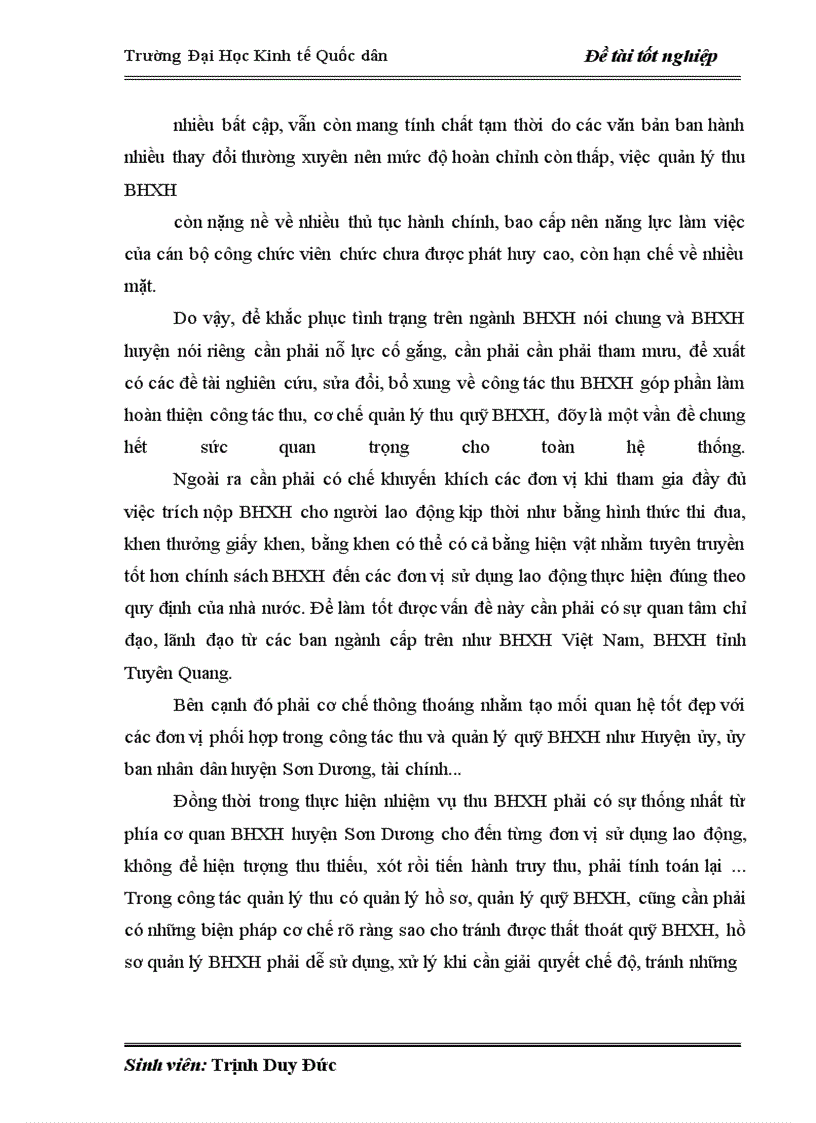 image for page Hoàn thiện quản lý thu quỹ BHXH trên địa bàn huyện Sơn Dương - tỉnh Tuyên Quang