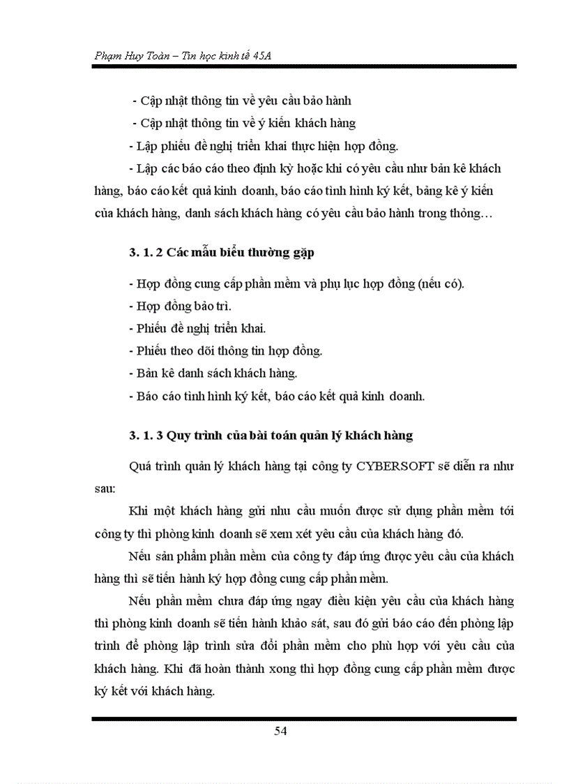 image for page Xây dựng phần mềm quản lý khách hàng tại công ty cổ phần phần mềm quản trị doanh nghiệp CyberSoft