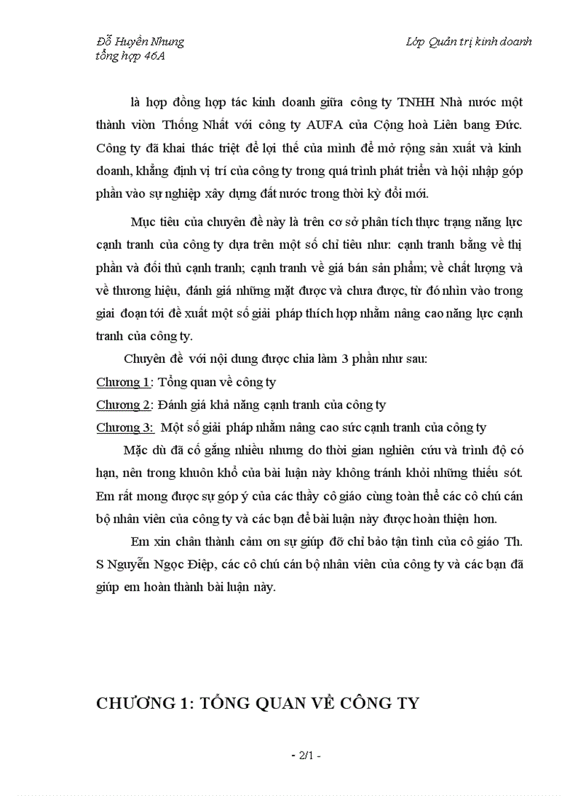 image for page Giải pháp thích hợp nhằm nâng cao năng lực cạnh tranh của công ty Công ty TNHH Nhà nước một thành viên Thống Nhất