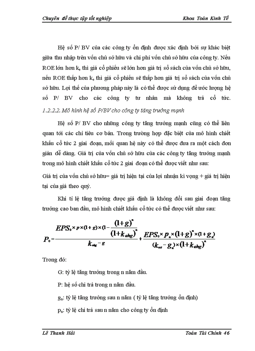 image for page Sử dụng một số hệ số tài chính trong định giá cổ phiếu trên thị trường chứng khoán Việt Nam
