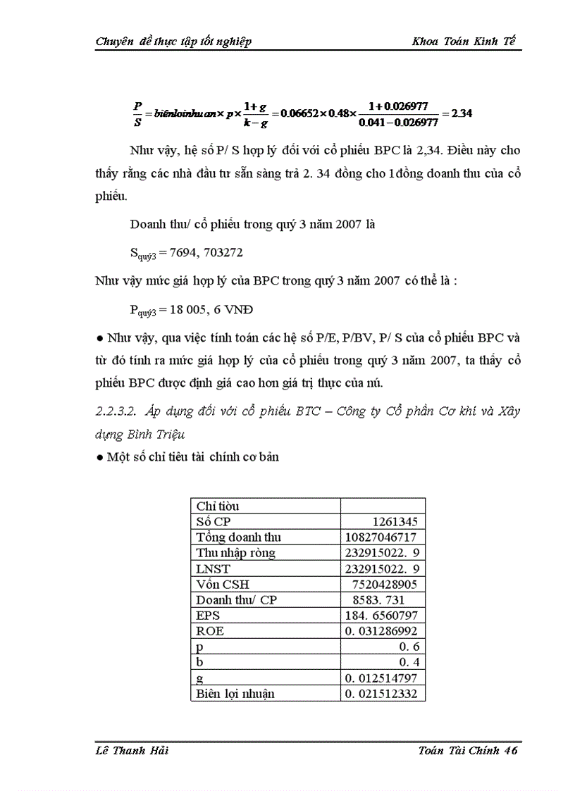 image for page Sử dụng một số hệ số tài chính trong định giá cổ phiếu trên thị trường chứng khoán Việt Nam