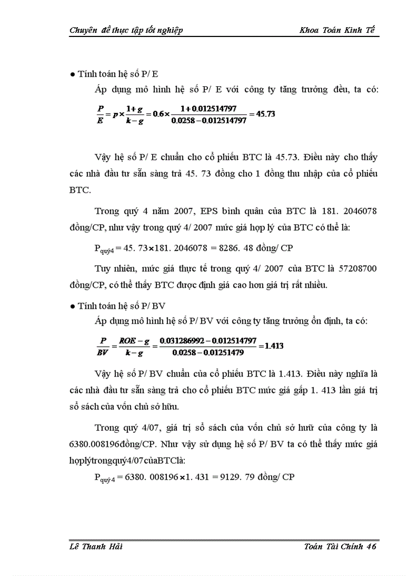 image for page Sử dụng một số hệ số tài chính trong định giá cổ phiếu trên thị trường chứng khoán Việt Nam