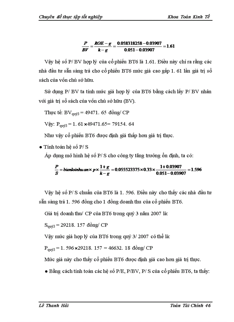 image for page Sử dụng một số hệ số tài chính trong định giá cổ phiếu trên thị trường chứng khoán Việt Nam