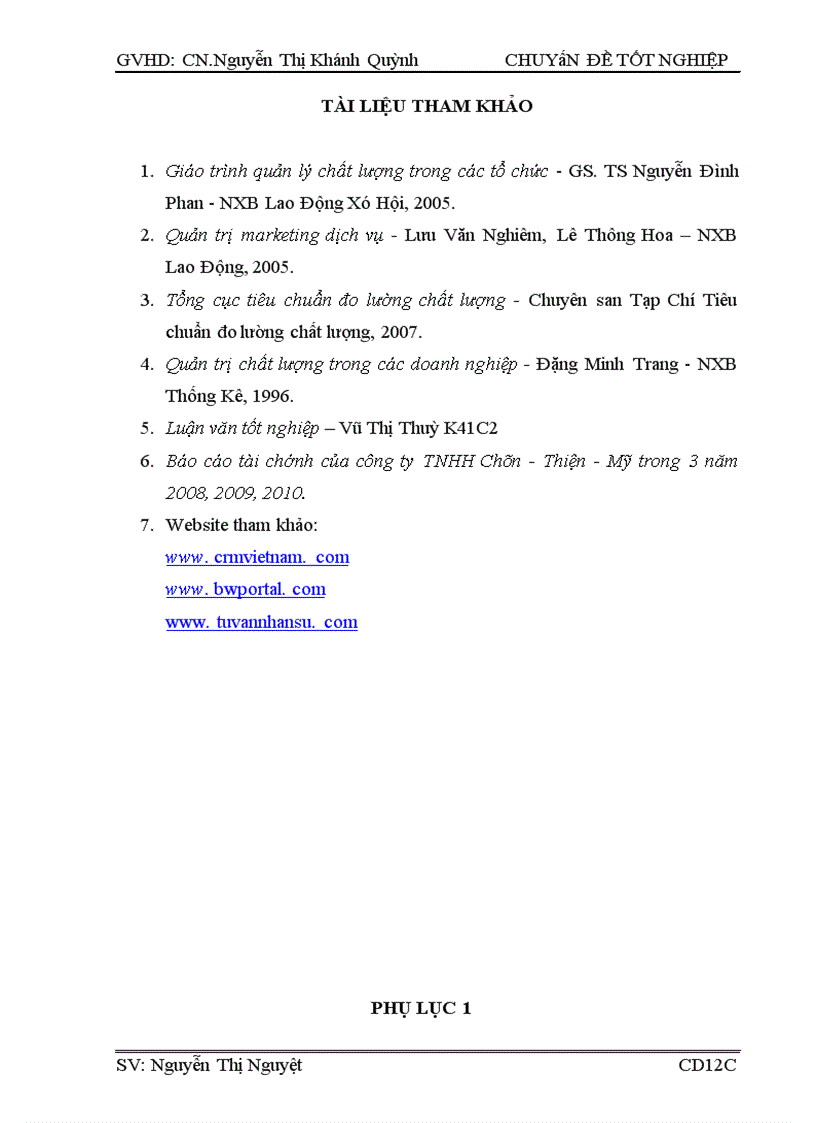 image for page Giải pháp nâng cao chất lượng dịch vụ giới thiệu sản phẩm TCMN tại công ty TNHH Chân – Thiện – Mỹ.