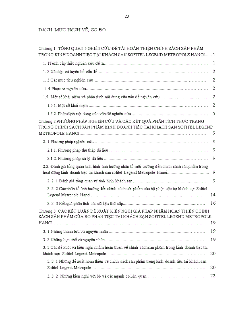 image for page Hoàn thiện chính sách sản phẩm trong kinh doanh tiệc tại khách sạn Sofitel Legend Metropole Hanoi