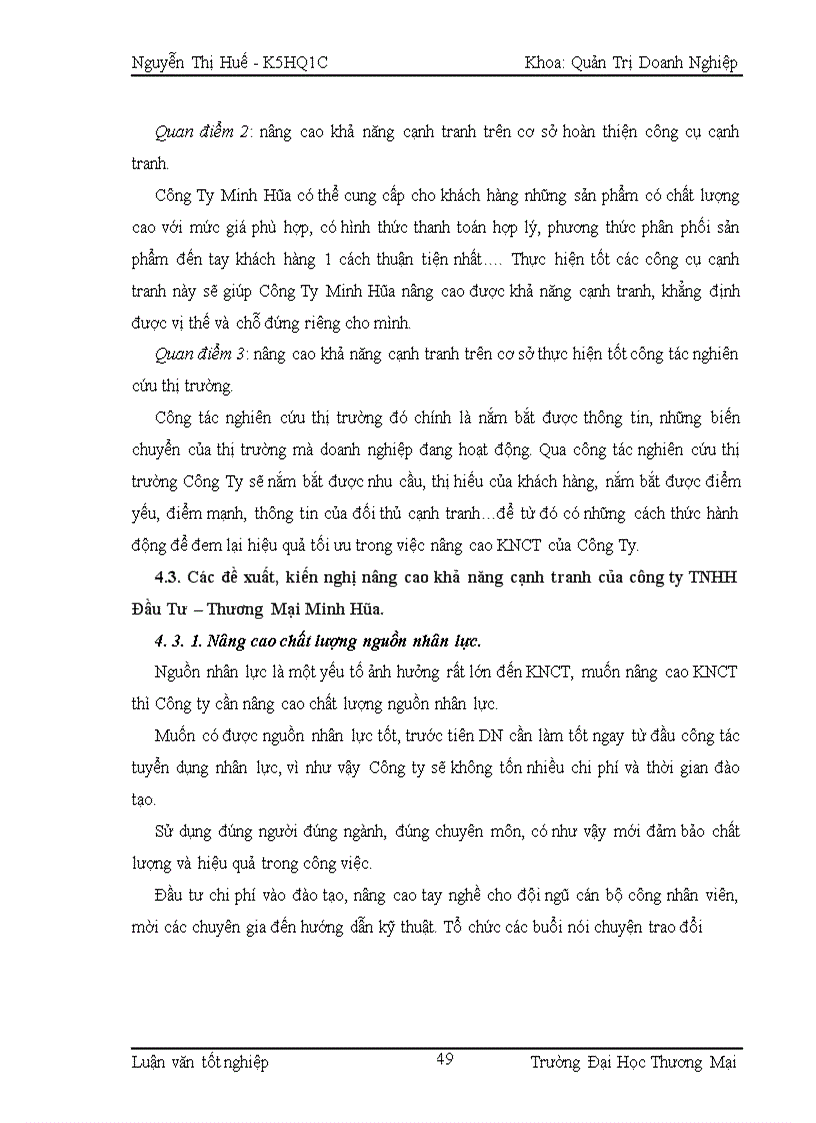 image for page Nâng cao khả năng cạnh tranh của Công ty TNHH Đầu Tư – Thương Mại Minh Hòa