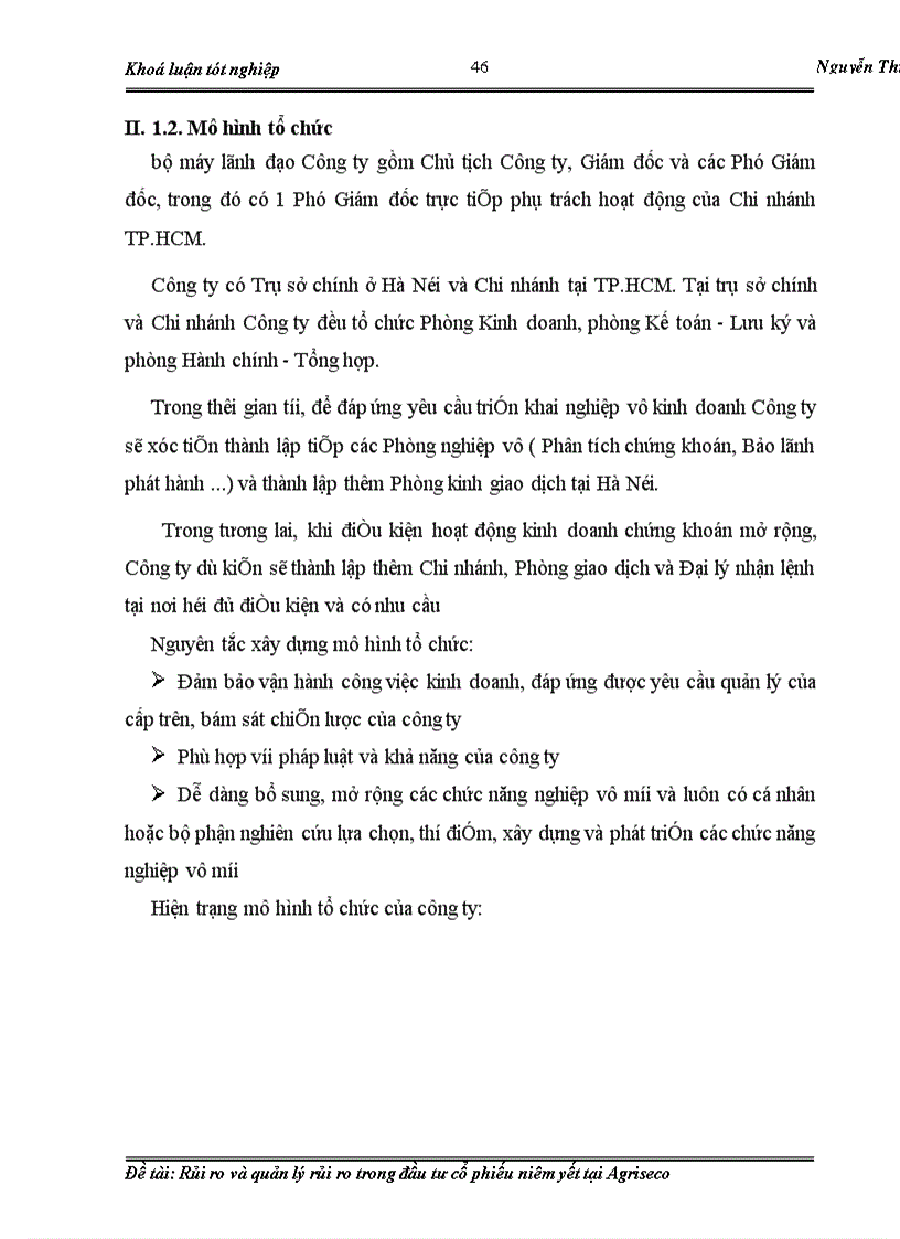 image for page Rủi ro và quản lý rủi ro trong đầu tư cổ phiếu niêm yết tại Agriseco