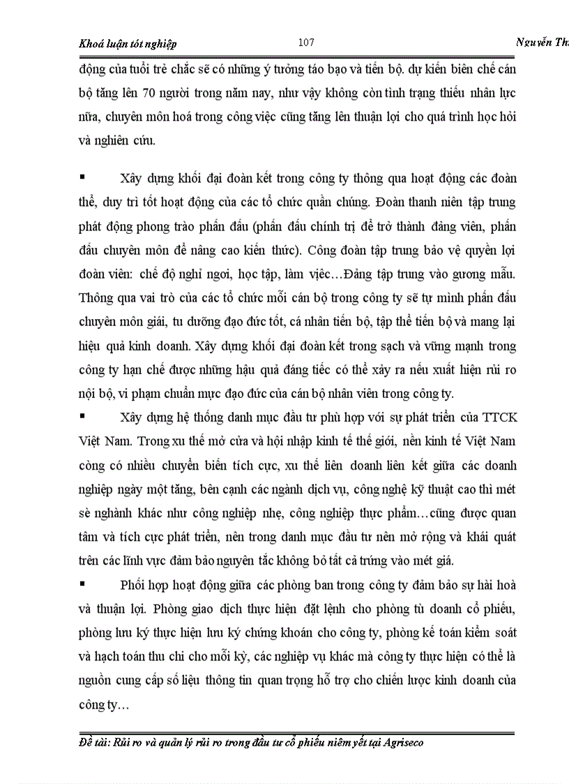 image for page Rủi ro và quản lý rủi ro trong đầu tư cổ phiếu niêm yết tại Agriseco