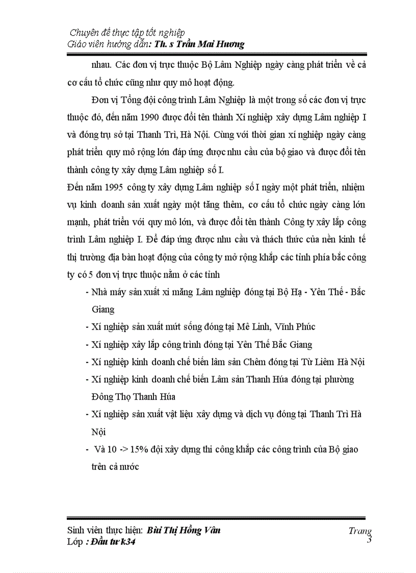 image for page Hoạt động đầu tư phát triển trong Công ty cổ phần xây lắp đầu tư phát triển nông lâm nghiệp Việt Nam-Thực trạng và giải pháp