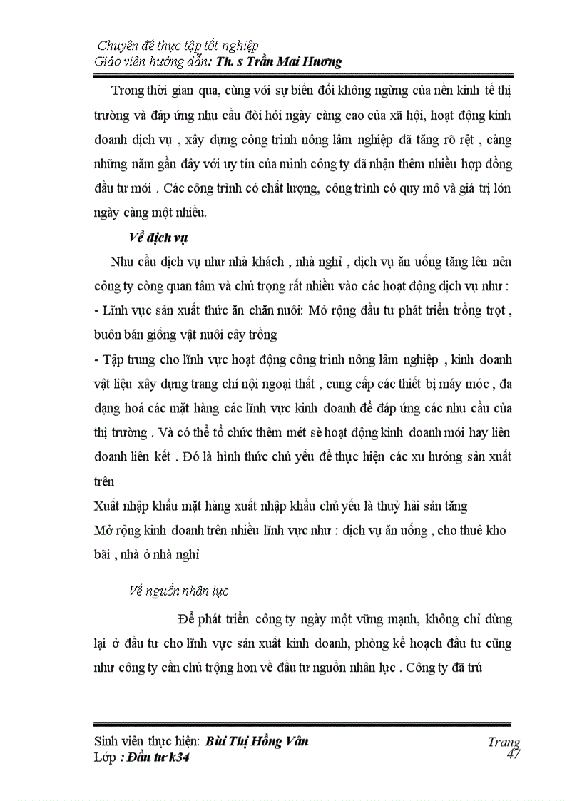 image for page Hoạt động đầu tư phát triển trong Công ty cổ phần xây lắp đầu tư phát triển nông lâm nghiệp Việt Nam-Thực trạng và giải pháp