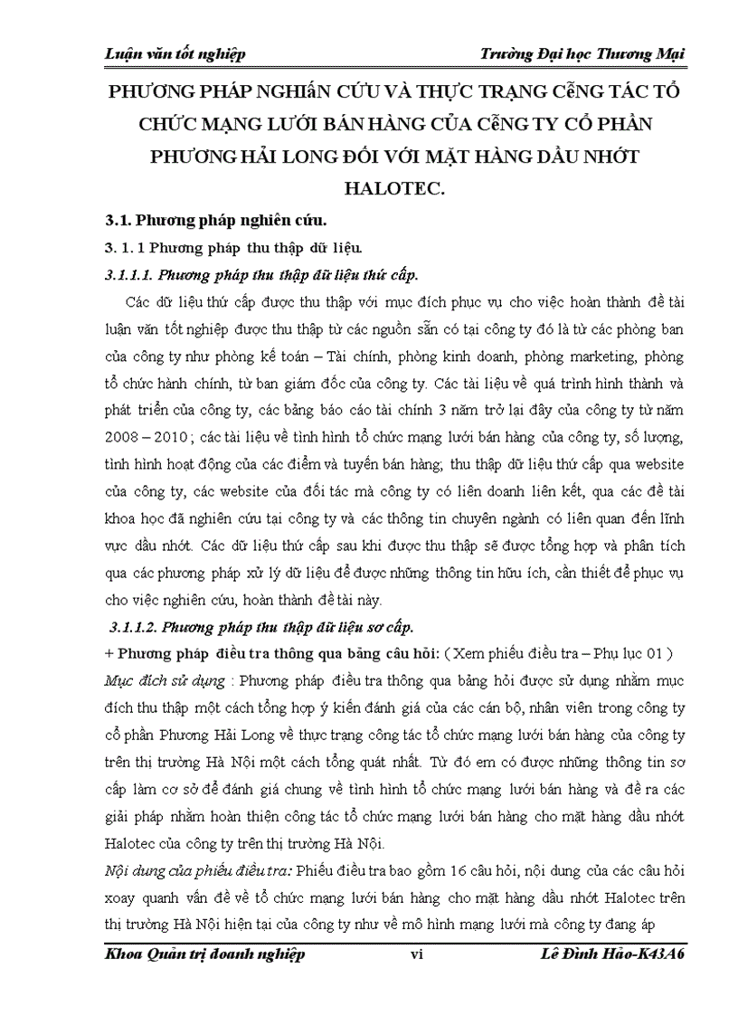 image for page Hoàn thiện công tác tổ chức mạng lưới bán hàng của công ty Cổ phần Phương Hải Long đối với mặt hàng dầu nhớt Halotec