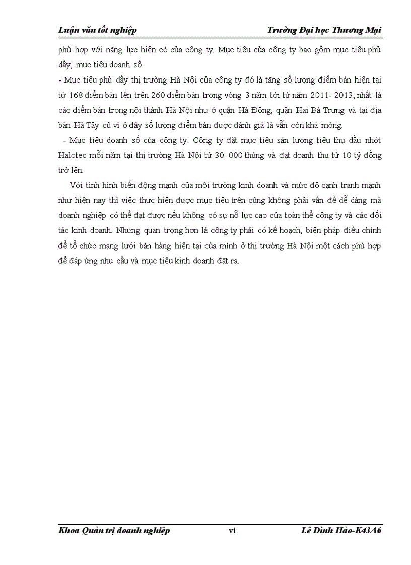 image for page Hoàn thiện công tác tổ chức mạng lưới bán hàng của công ty Cổ phần Phương Hải Long đối với mặt hàng dầu nhớt Halotec