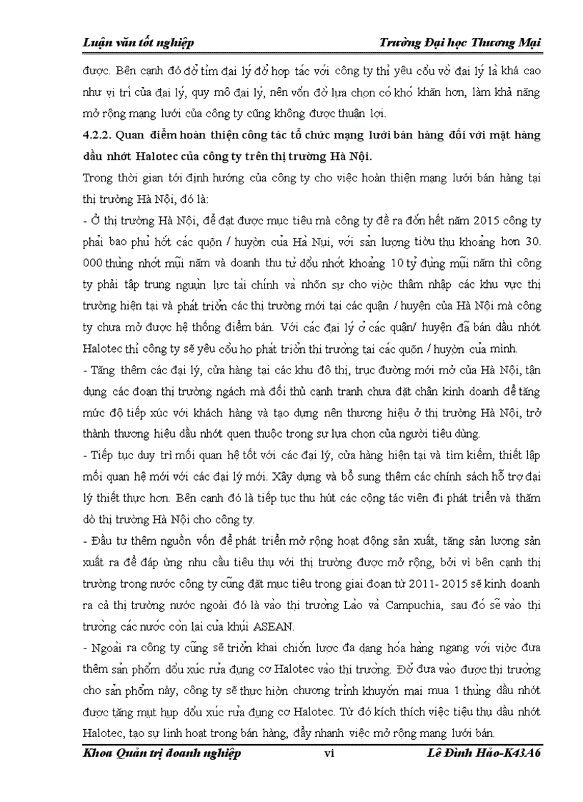 image for page Hoàn thiện công tác tổ chức mạng lưới bán hàng của công ty Cổ phần Phương Hải Long đối với mặt hàng dầu nhớt Halotec