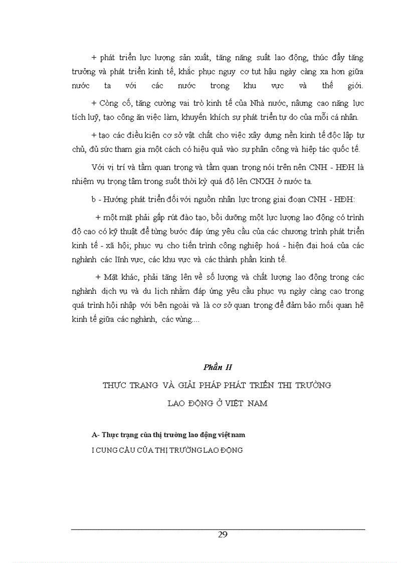 image for page Thực trạng của cung và cầu lao động ở nước ta.