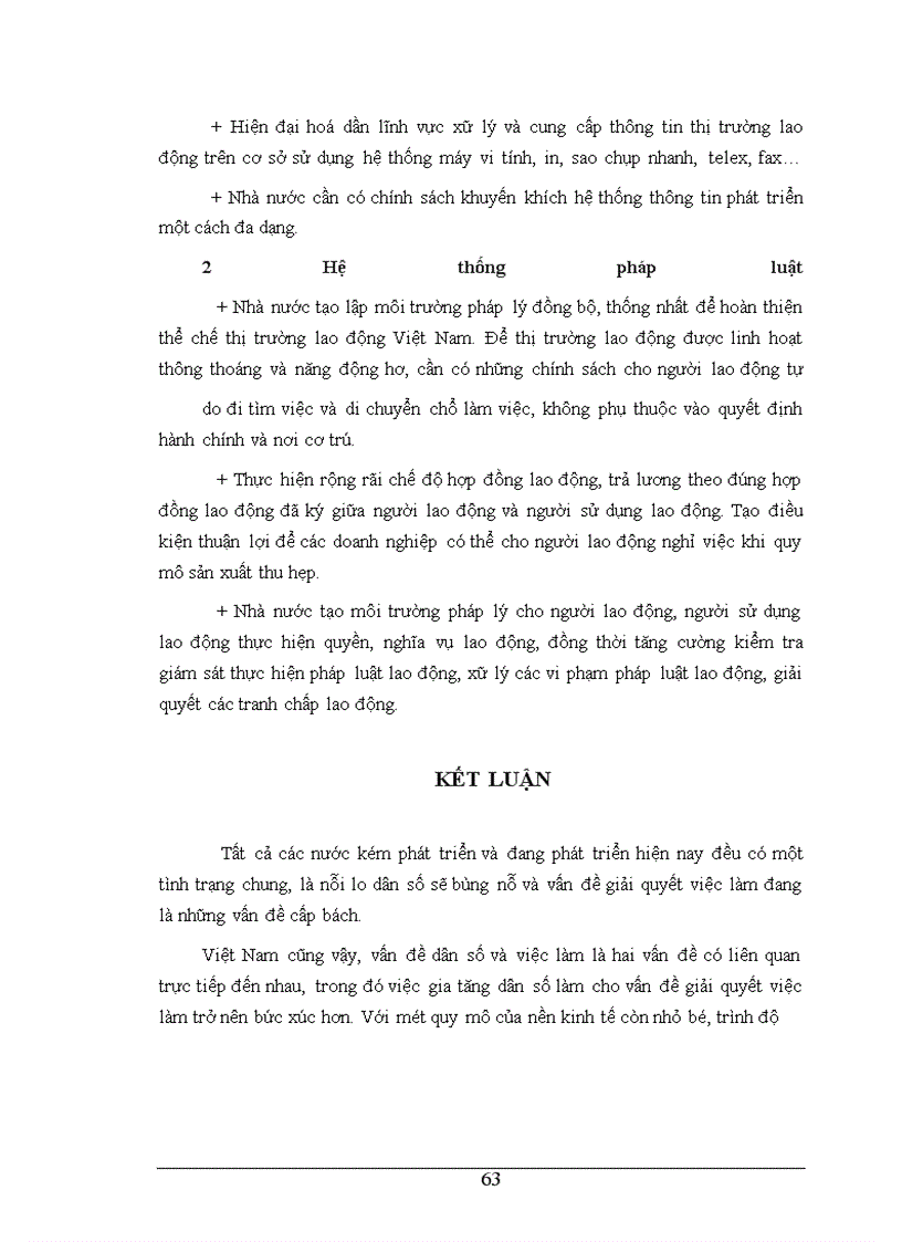 image for page Thực trạng của cung và cầu lao động ở nước ta.