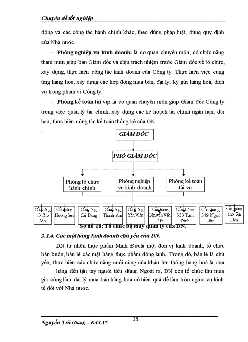 image for page Bán hàng và xác định kết quả kinh doanh cuả ĐN tư nhân thực phẩm Minh Đức