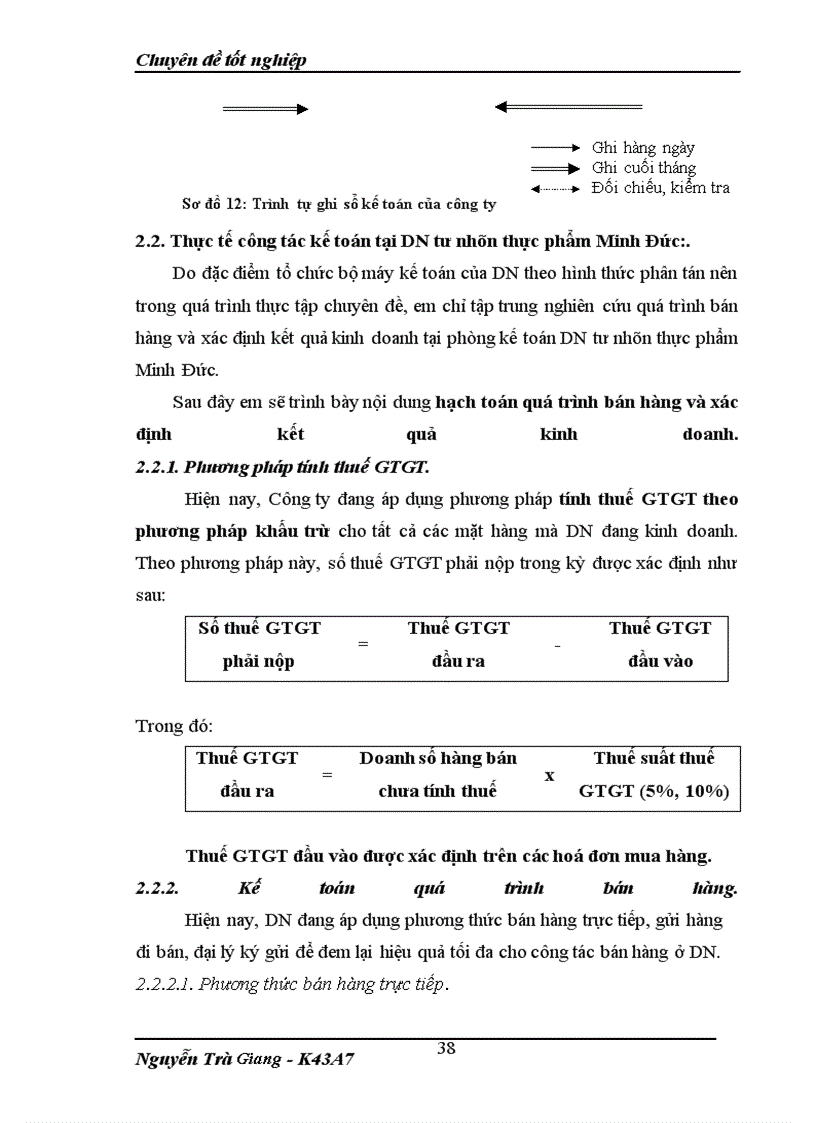image for page Bán hàng và xác định kết quả kinh doanh cuả ĐN tư nhân thực phẩm Minh Đức