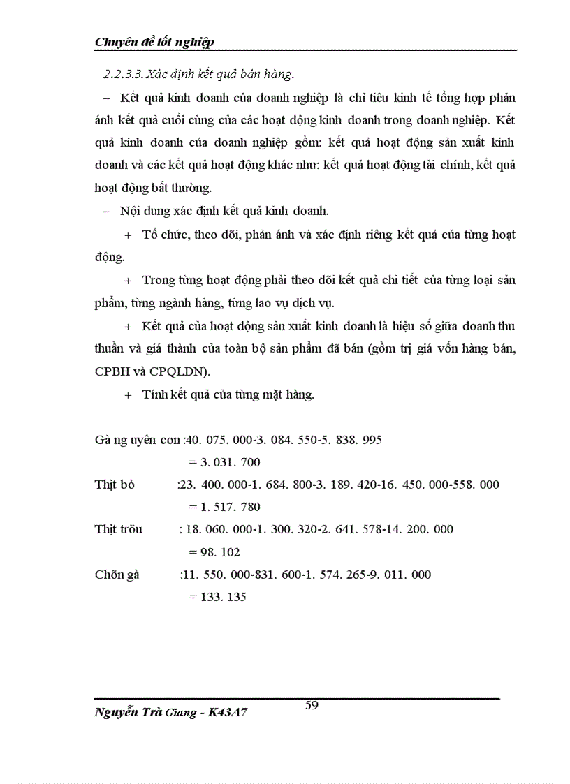 image for page Bán hàng và xác định kết quả kinh doanh cuả ĐN tư nhân thực phẩm Minh Đức