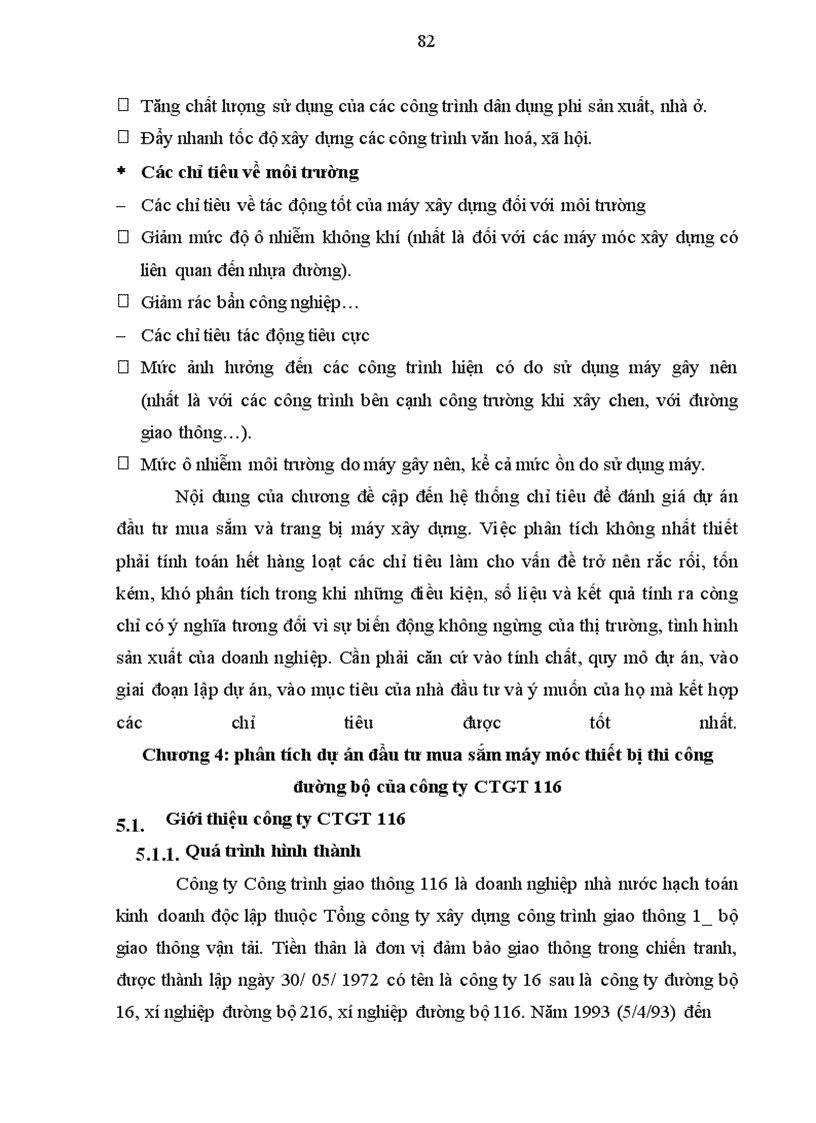 image for page Dự án đầu tư mua sắm máy móc thiết bị thi công đường bộ của công ty CTGT