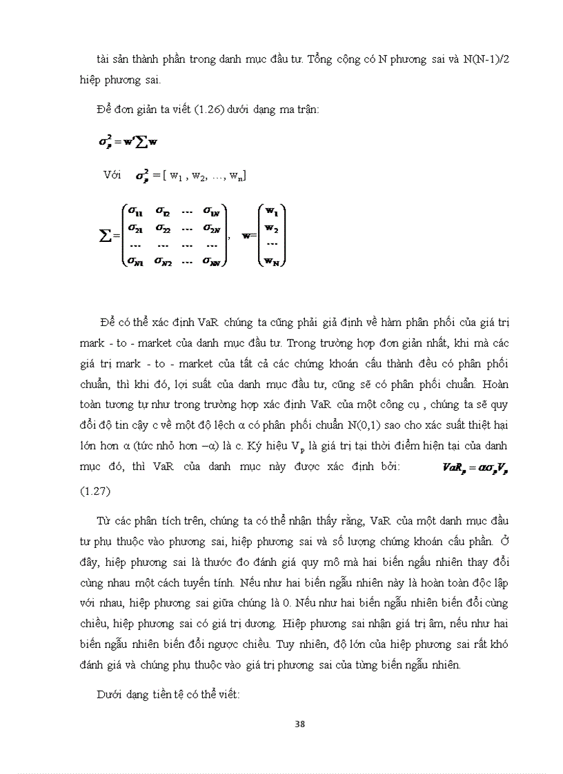 image for page Ứng dụng phương pháp xác định giá trị rủi ro VaR trong phân tích và quản trị rủi ro các dự án đầu tư ngành thép tại Ngân hàng Agribank chi nhánh tỉnh Hải Dương