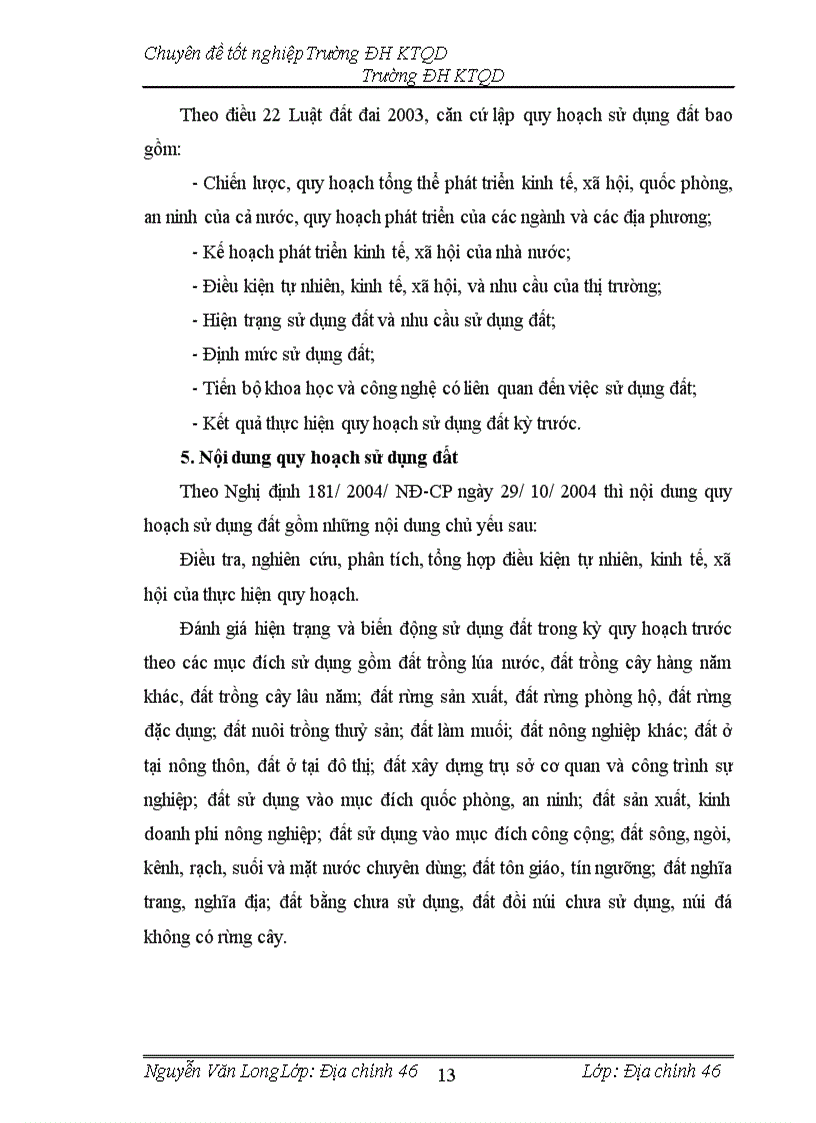 image for page Hoàn thiện công tác quy hoạch sử dụng đất đến năm 2010 của huyện Diễn Châu