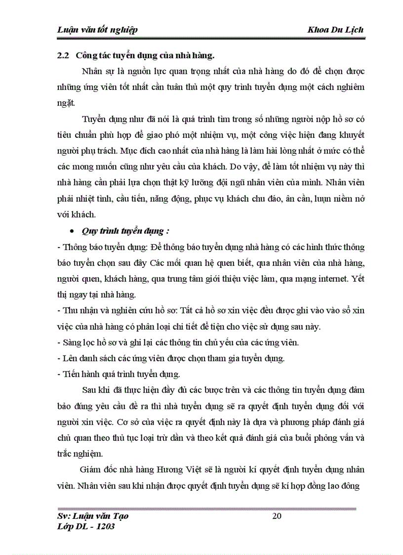 image for page Thực trạng và các giải pháp quản trị nguồn nhân lực tại nhà hàng Hương Việt 1