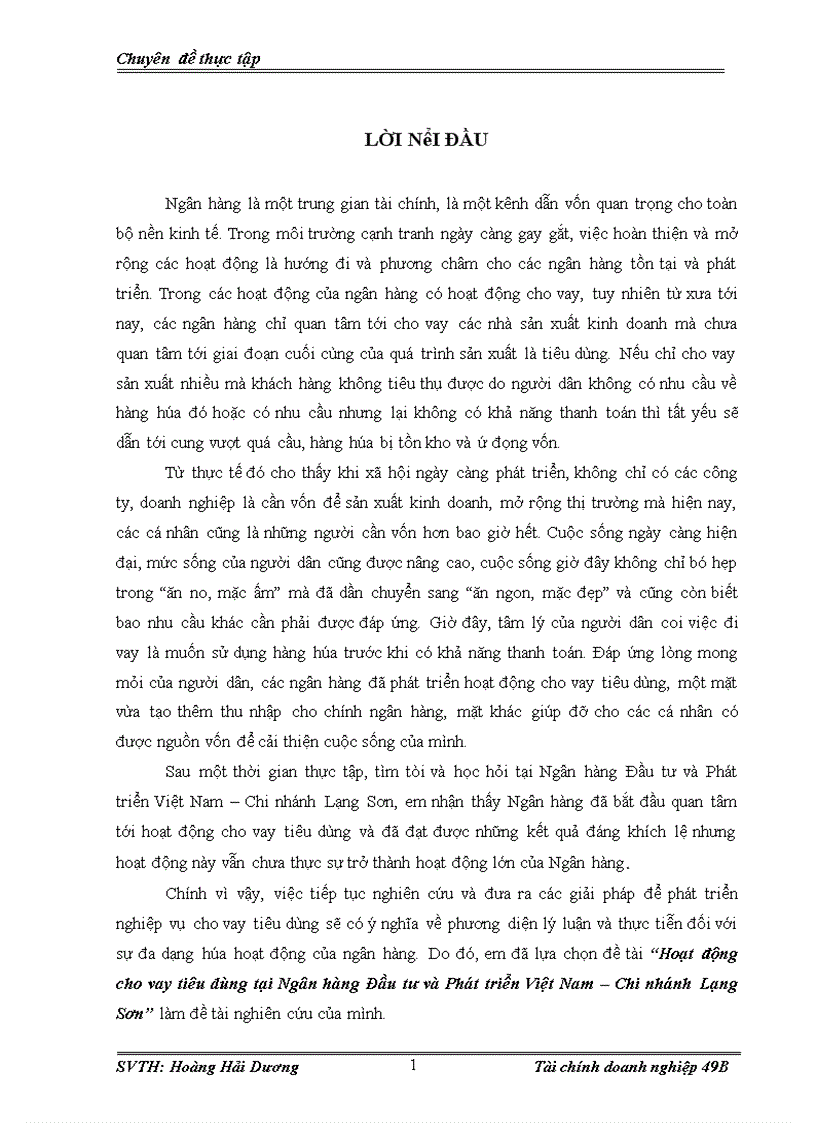 image for page Hoạt động cho vay tiêu dùng tại Ngân hàng Đầu tư và Phát triển Việt Nam – Chi nhánh Lạng Sơn