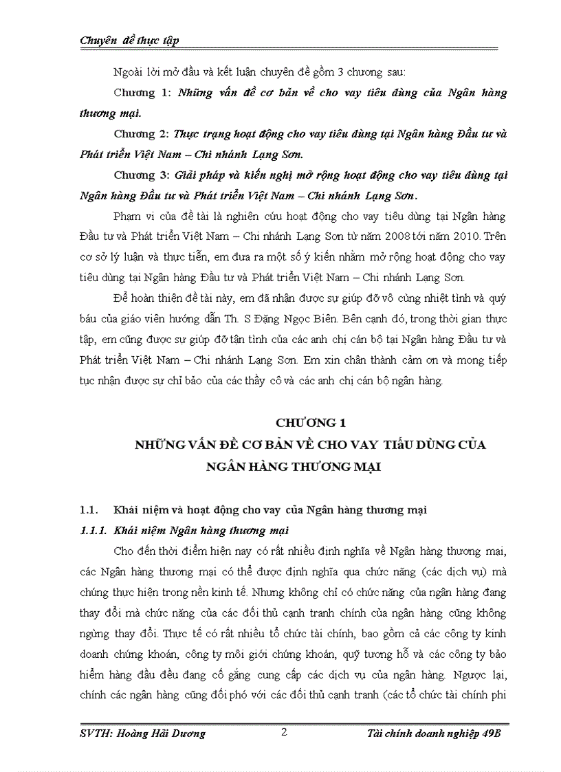 image for page Hoạt động cho vay tiêu dùng tại Ngân hàng Đầu tư và Phát triển Việt Nam – Chi nhánh Lạng Sơn