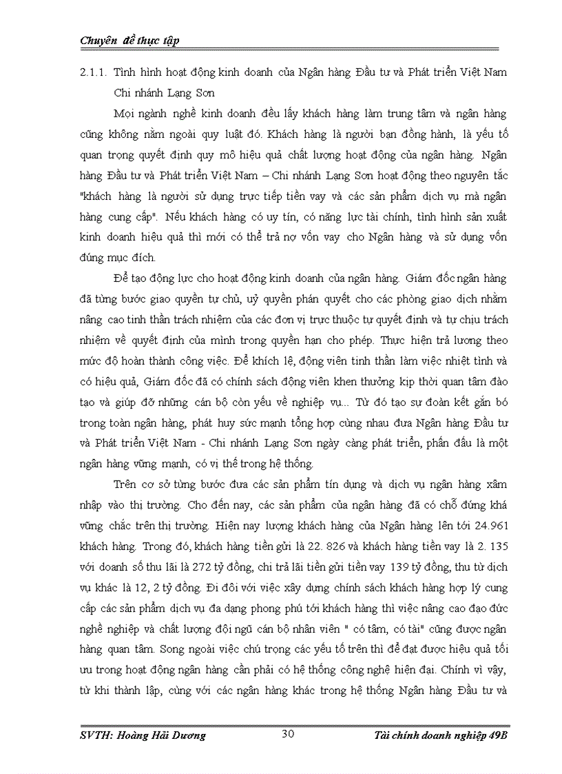 image for page Hoạt động cho vay tiêu dùng tại Ngân hàng Đầu tư và Phát triển Việt Nam – Chi nhánh Lạng Sơn