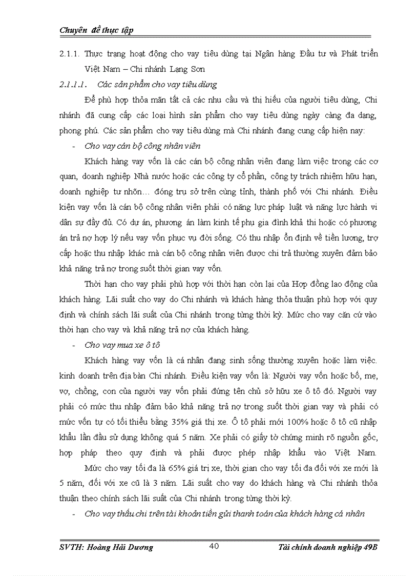 image for page Hoạt động cho vay tiêu dùng tại Ngân hàng Đầu tư và Phát triển Việt Nam – Chi nhánh Lạng Sơn