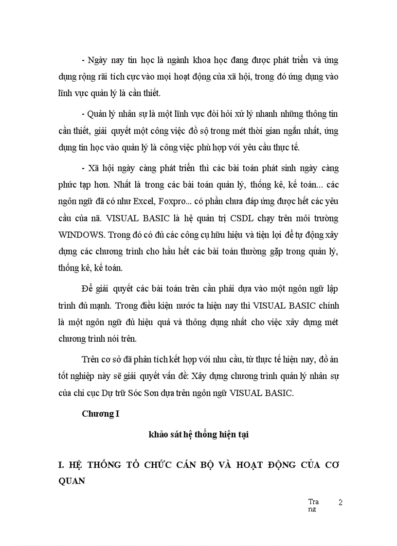 image for page Thiết kế tổng thể chương trình và tổ chức CSDL