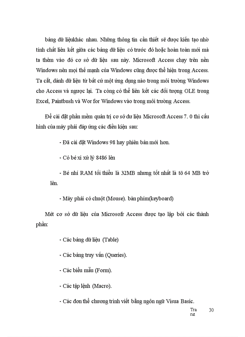 image for page Thiết kế tổng thể chương trình và tổ chức CSDL