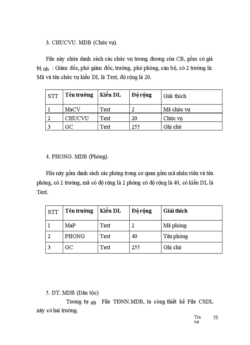 image for page Thiết kế tổng thể chương trình và tổ chức CSDL
