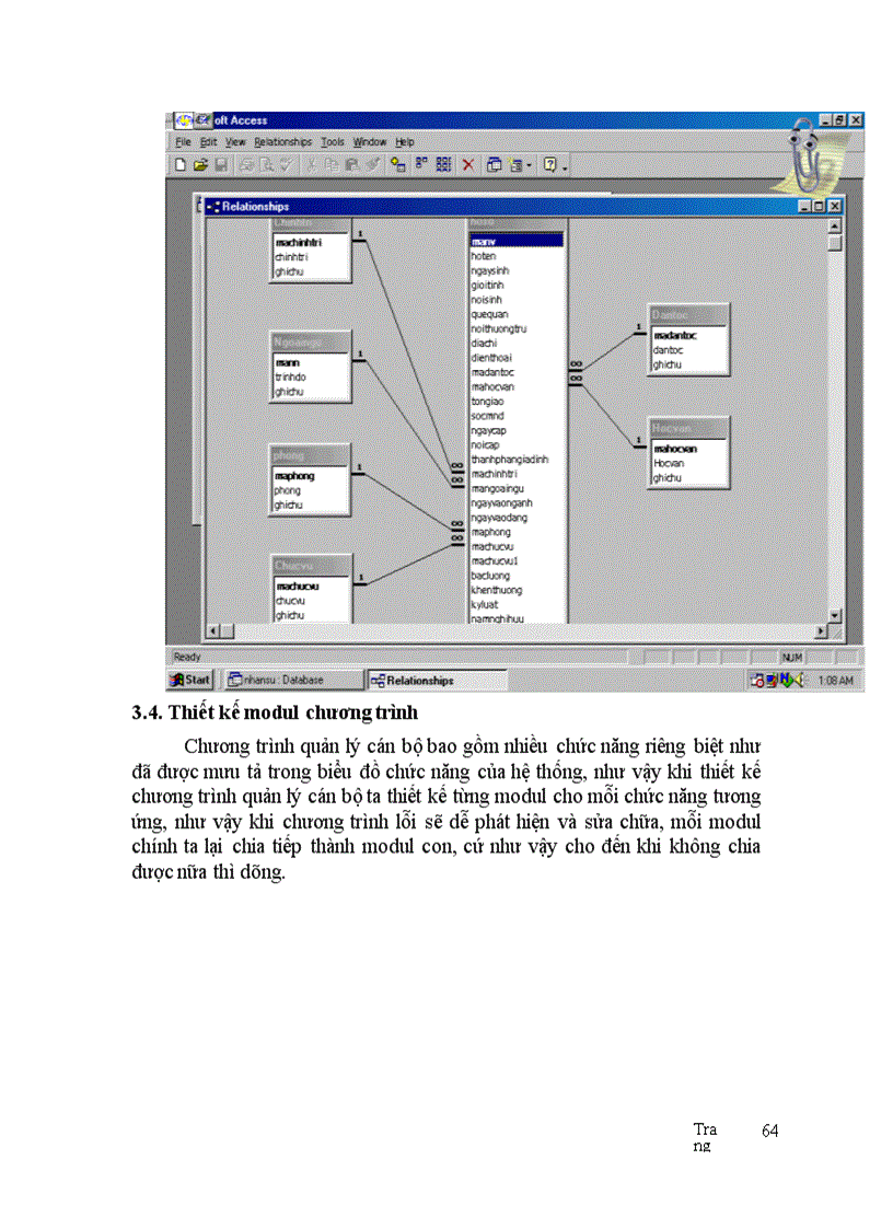 image for page Thiết kế tổng thể chương trình và tổ chức CSDL