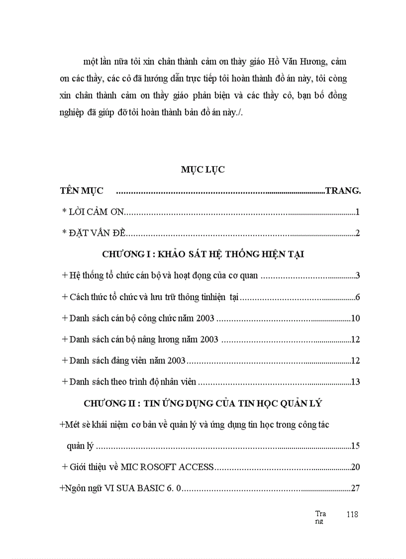 image for page Thiết kế tổng thể chương trình và tổ chức CSDL