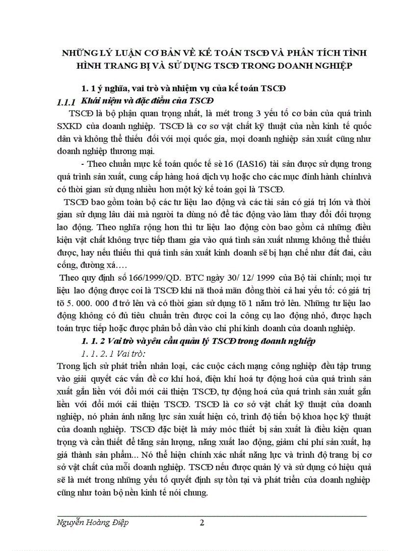 image for page Kế toán TSCĐ và phân tích tình hình trang bị và sử dụng TSCĐ trong công ty Điện lực TP Hà Nội
