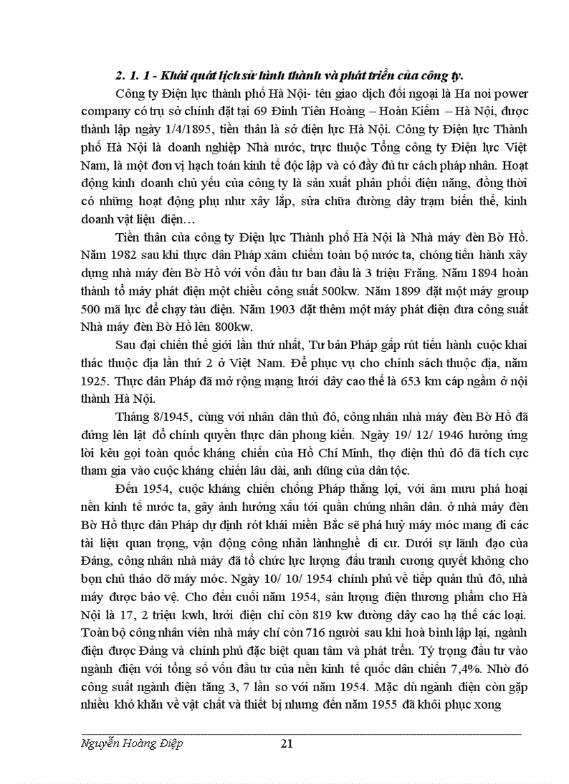image for page Kế toán TSCĐ và phân tích tình hình trang bị và sử dụng TSCĐ trong công ty Điện lực TP Hà Nội