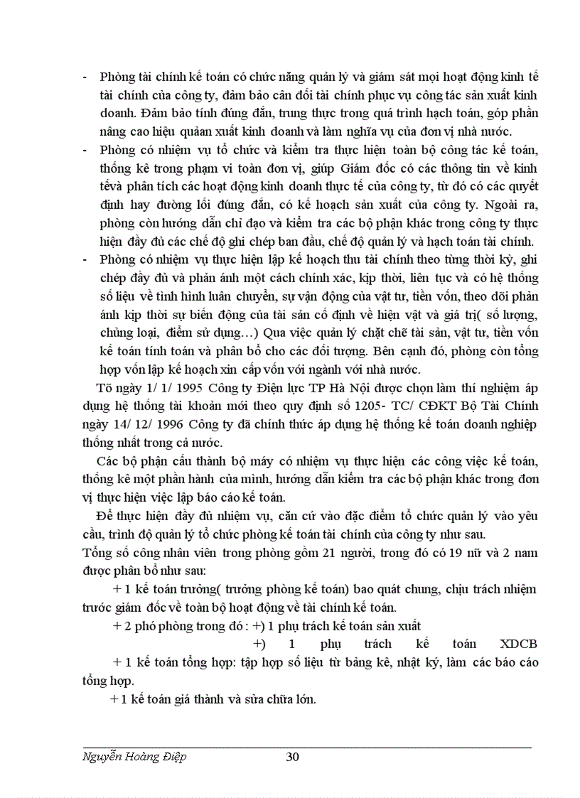 image for page Kế toán TSCĐ và phân tích tình hình trang bị và sử dụng TSCĐ trong công ty Điện lực TP Hà Nội